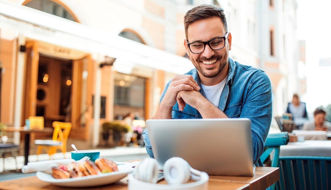 Man on laptop